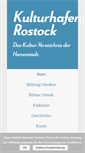 Mobile Screenshot of kulturhafen-rostock.de