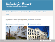 Tablet Screenshot of kulturhafen-rostock.de